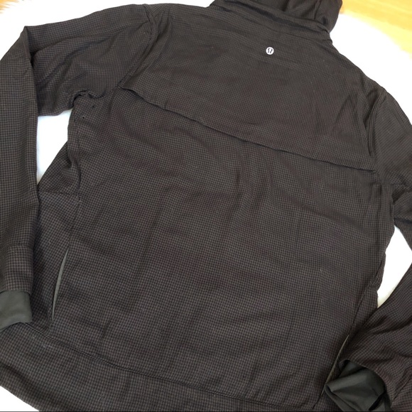 Lululemon Relay Jacket Houndstooth Swift Blck Sz L - Picture 5 of 8